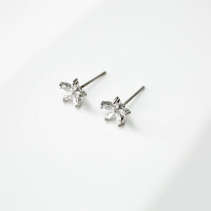 Earrings Grayling Flora Crystal Stud Earrings Standard Back Pair