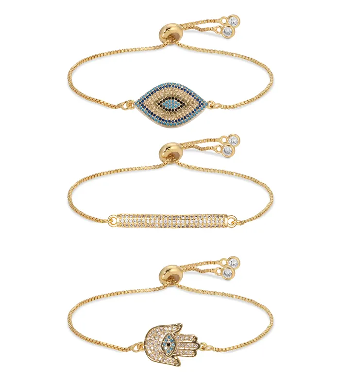 Hamsa Ball Bracelet Set Eye Candy LA Bracelets