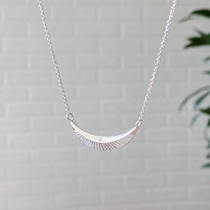 Necklaces Silver and Diamond Icarus Necklace Corey Egan