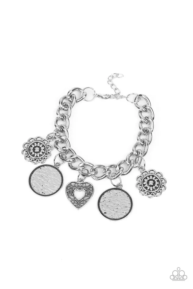 A Finishing Touch Jewelry Bracelets Paparazzi Complete CHARMony Silver Charm Bracelet
