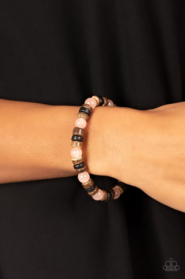 Bracelets A Finishing Touch Jewelry Paparazzi Durango Drifter Pink Bracelet