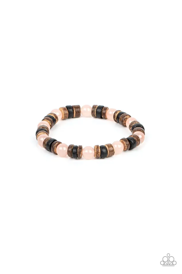 Bracelets A Finishing Touch Jewelry Paparazzi Durango Drifter Pink Bracelet