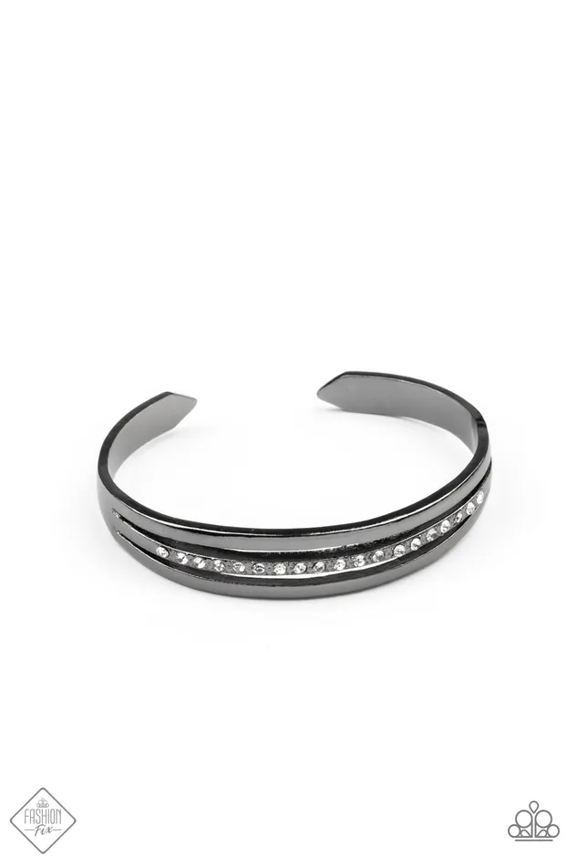 Bracelets A Finishing Touch Jewelry Paparazzi Fairytale A Point Of Pride Black Fashion Fix Bracelet