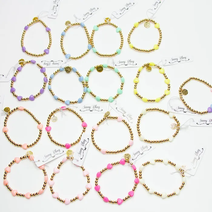 Bracelets Savvy Bling Savvy Bling Kids Heart Bracelet