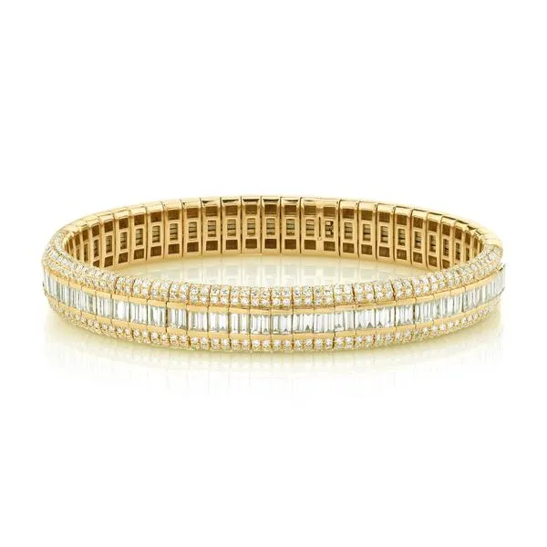 DIAMOND PAVE SCALES STRETCH BRACELET SHAY JEWELRY Bracelets