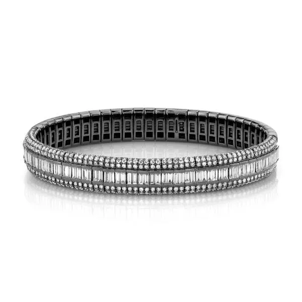 DIAMOND PAVE SCALES STRETCH BRACELET SHAY JEWELRY Bracelets