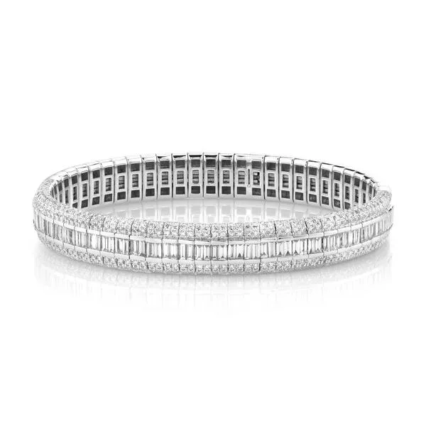 DIAMOND PAVE SCALES STRETCH BRACELET SHAY JEWELRY Bracelets
