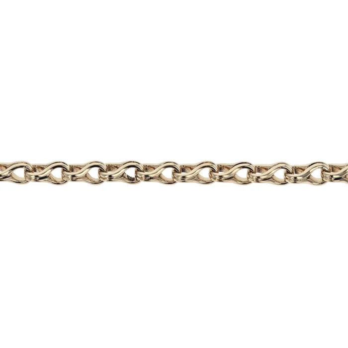 King Baby Bracelets 10K Yellow Gold Small Twisted Eight Link Bracelet King Baby Bracelets 10K Yellow Gold Small Twisted Eight Link Bracelet