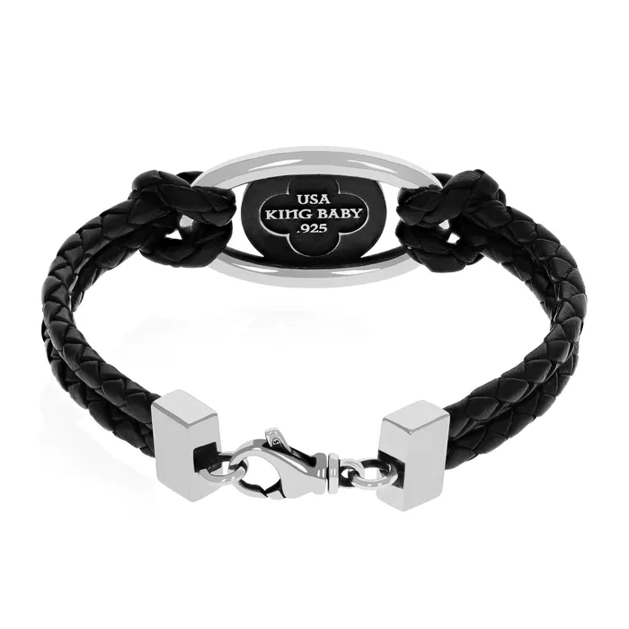 King Baby Bracelets Saint Christopher Braided Leather Bracelet King Baby Bracelets Saint Christopher Braided Leather Bracelet