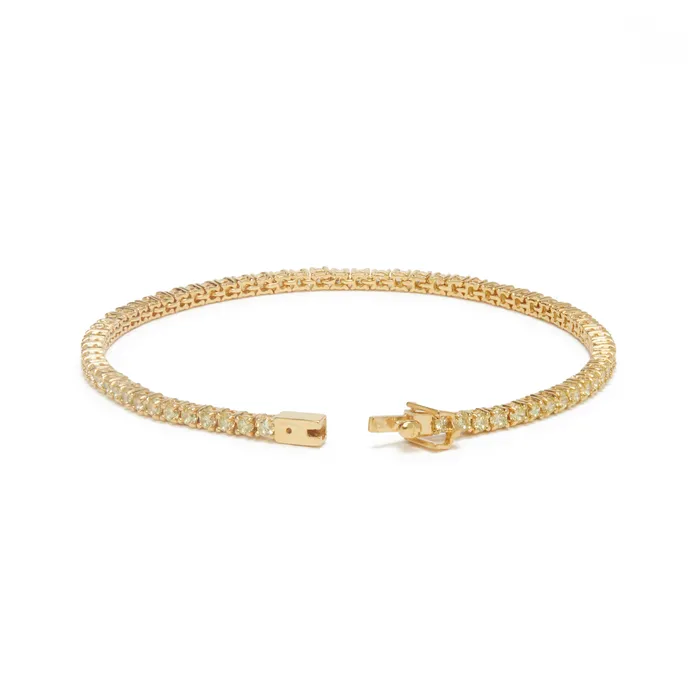 Lisa Gozlan Bracelets THE CLASSIC 2MM TENNIS BRACELET COLOURED CZ Lisa Gozlan Bracelets THE CLASSIC 2MM TENNIS BRACELET COLOURED CZ