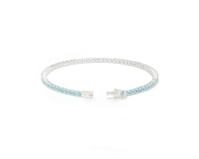 Lisa Gozlan Bracelets THE CLASSIC 2MM TENNIS BRACELET COLOURED CZ Lisa Gozlan Bracelets THE CLASSIC 2MM TENNIS BRACELET COLOURED CZ