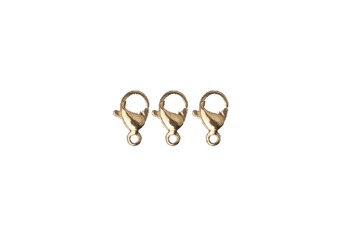 Lobster Claw Clasp Size XS Available In Waterproof Gold Measures 9mm x 5mm Made From Stainless Steel Sold Individually C101SSG Continental Beads Bracelets Lobster Claw Clasp Size XS Available In Waterproof Gold Measures 9mm x 5mm Made From Stainless Steel Sold Individually C101SSG Continental Beads Bracelets