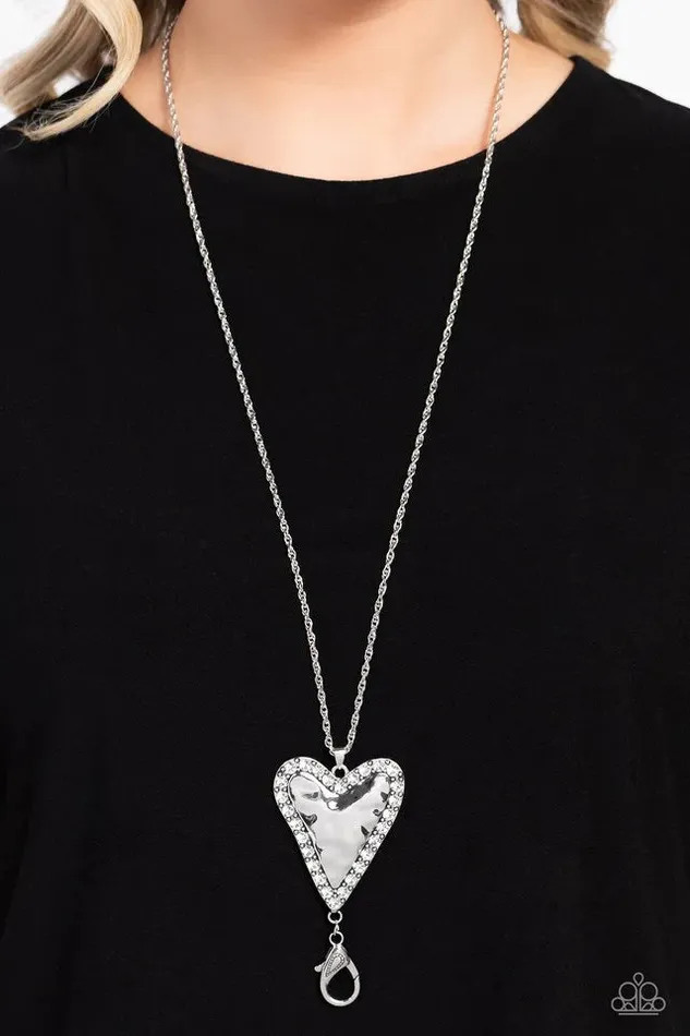 Necklaces A Finishing Touch Jewelry Gimme The Glitz Paparazzi Radiant Romeo White Necklace 4 Piece Mystery Set