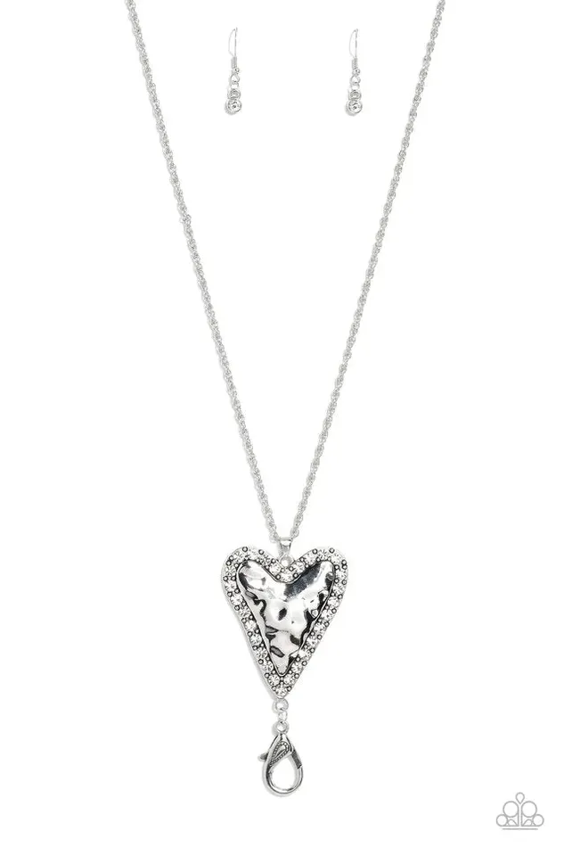 Necklaces A Finishing Touch Jewelry Gimme The Glitz Paparazzi Radiant Romeo White Necklace 4 Piece Mystery Set