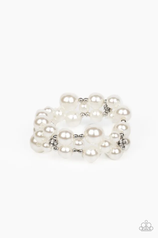Paparazzi Her Serene Highness White Bracelet A Finishing Touch Jewelry Bracelets Paparazzi Her Serene Highness White Bracelet A Finishing Touch Jewelry Bracelets