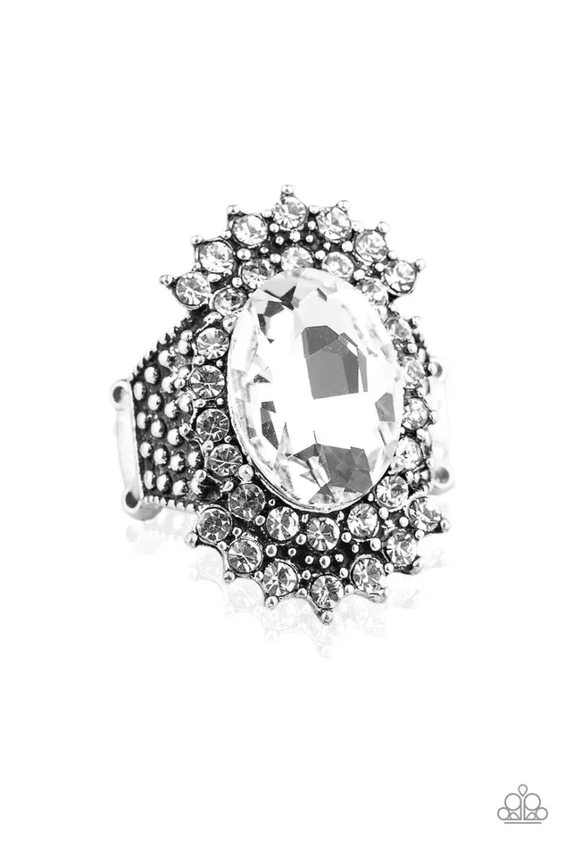 Paparazzi Him Heir White Ring A Finishing Touch Jewelry Rings