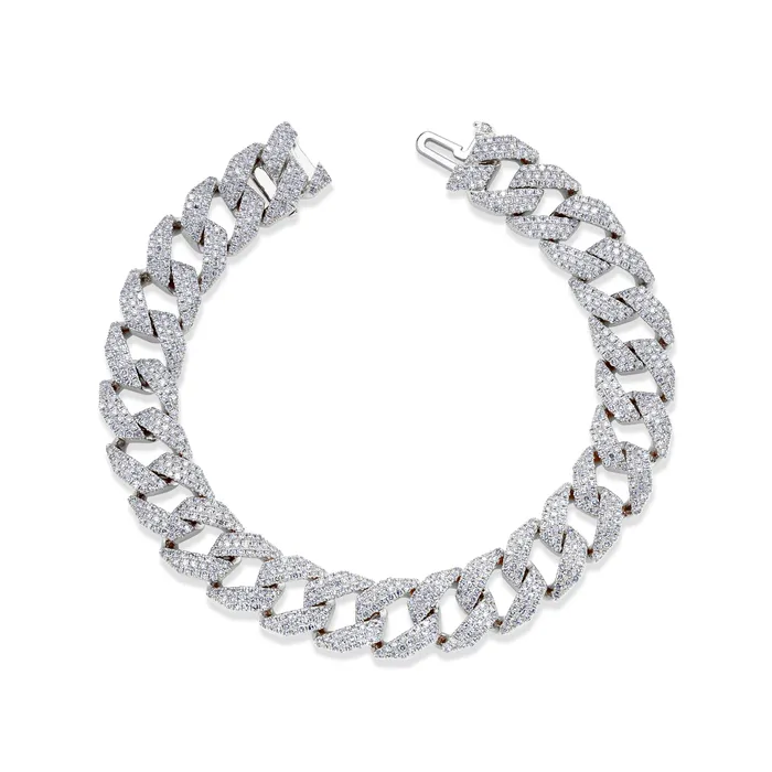 SHAY JEWELRY READY TO SHIP DIAMOND PAVE GEO LINK BRACELET Bracelets