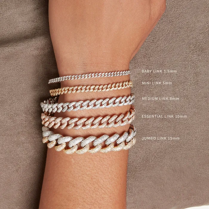 SHAY JEWELRY READY TO SHIP DIAMOND PAVE GEO LINK BRACELET Bracelets