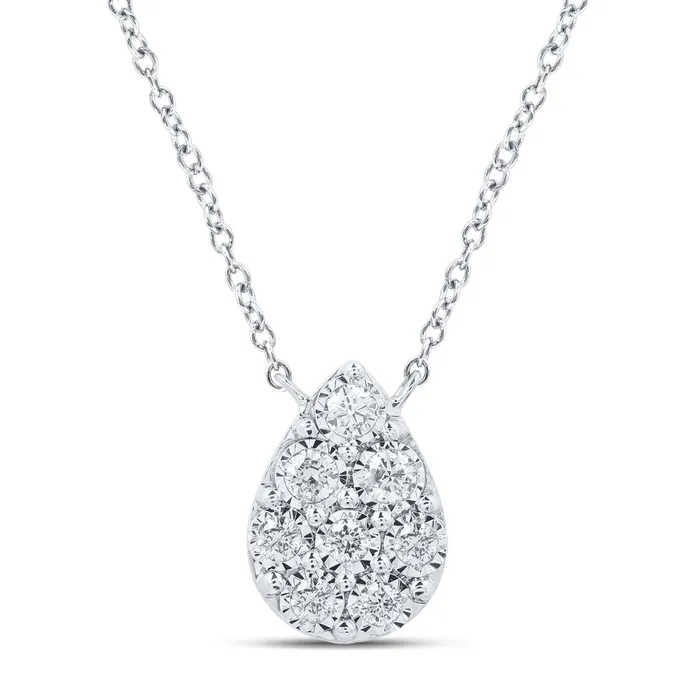 10Kt White Gold 16CtwDia Nk Necklace 18 Inch 144 grams GND Necklaces