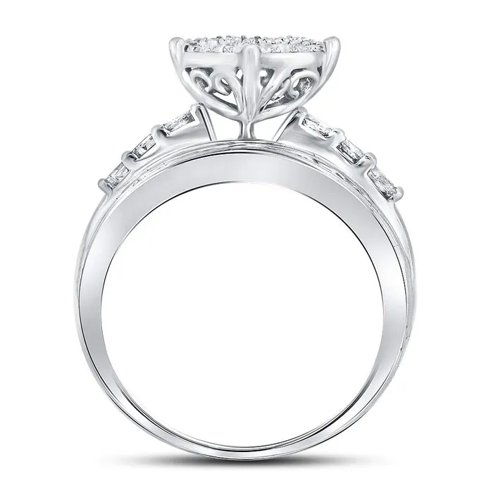 10Kt White Gold 1CtwDia Cindy Heart Ring 375 grams GND Rings