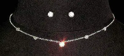 13957 Simple Neck and Ear Set 4035 Earrings