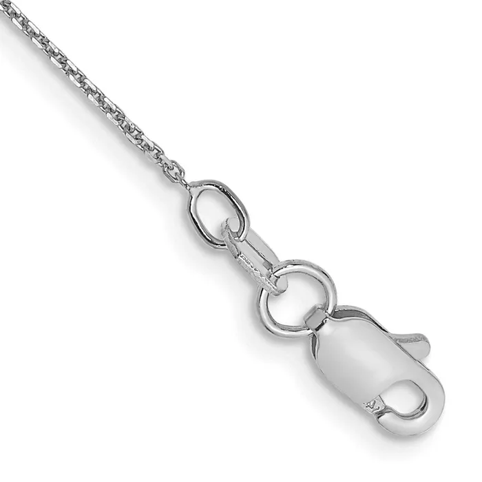 14k WG 8mm DC Round Open Link Cable Chain Bracelet 087 grams Qgold Bracelets 14k WG 8mm DC Round Open Link Cable Chain Bracelet 087 grams Qgold Bracelets