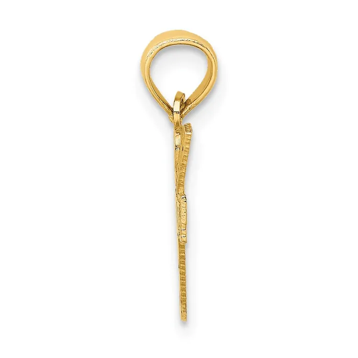 14k Yellow Gold 127 mm I HEART GOLF Club and Ball Charm 06 grams Qgold Charm Necklaces 14k Yellow Gold 127 mm I HEART GOLF Club and Ball Charm 06 grams Qgold Charm Necklaces
