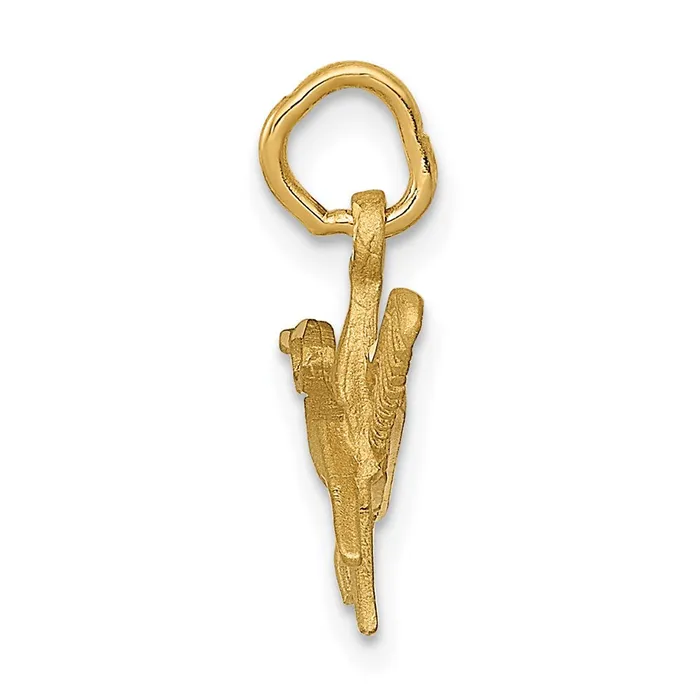 14k Yellow Gold 13 mm Comb and Scissors Charm 073 grams Qgold Charm Necklaces 14k Yellow Gold 13 mm Comb and Scissors Charm 073 grams Qgold Charm Necklaces