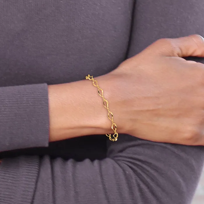 14k Yellow Gold 5 mm Polished Fancy Link Bracelet 198 grams Qgold Bracelets 14k Yellow Gold 5 mm Polished Fancy Link Bracelet 198 grams Qgold Bracelets
