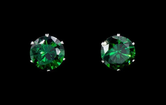 30 Carat CZ Emerald Stud Earrings 17046205 4028 Earrings