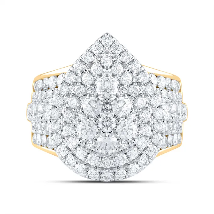 3CtwDia Ana M Pear Double Halo Fashion Bridal Ring 913 grams GND Rings 3CtwDia Ana M Pear Double Halo Fashion Bridal Ring 913 grams GND Rings