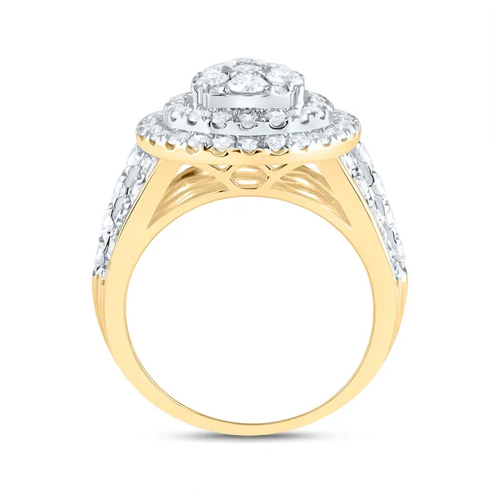 3CtwDia Ana M Pear Double Halo Fashion Bridal Ring 913 grams GND Rings 3CtwDia Ana M Pear Double Halo Fashion Bridal Ring 913 grams GND Rings