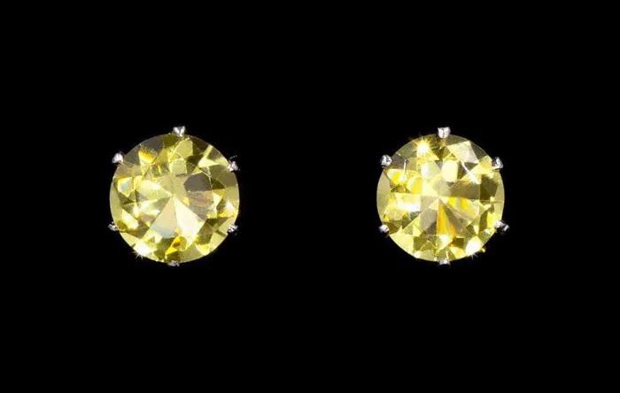 4028 Earrings 30 Carat CZ Sunflower Stud Earrings 17046292