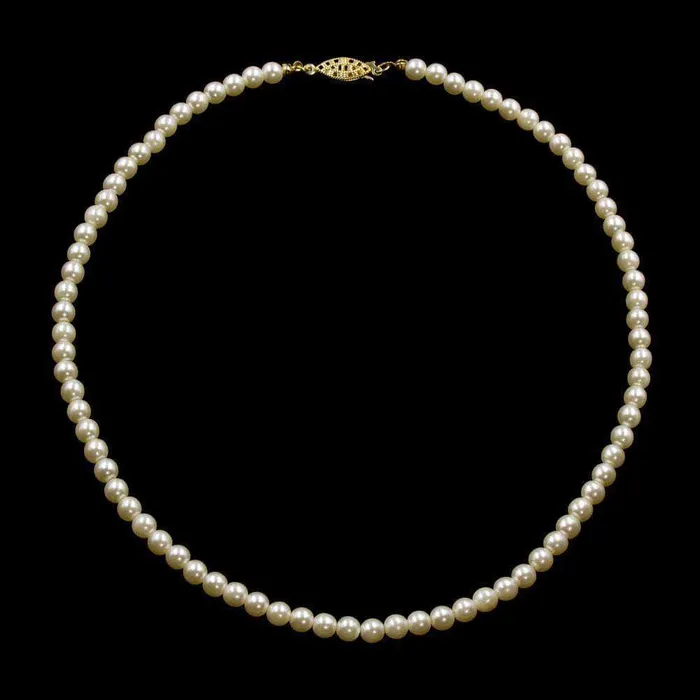 958818 6mm Simulated Ivory Pearl Necklace 18 4000 Necklaces