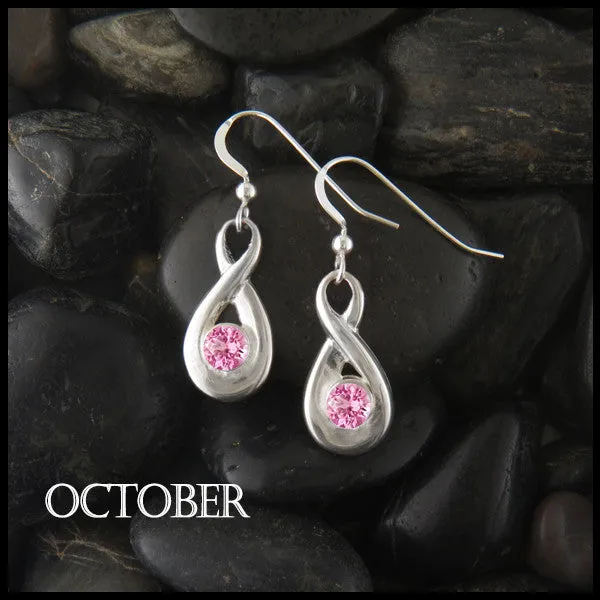 Birthstone Drop Earrings in Silver Walker Metalsmiths Earrings