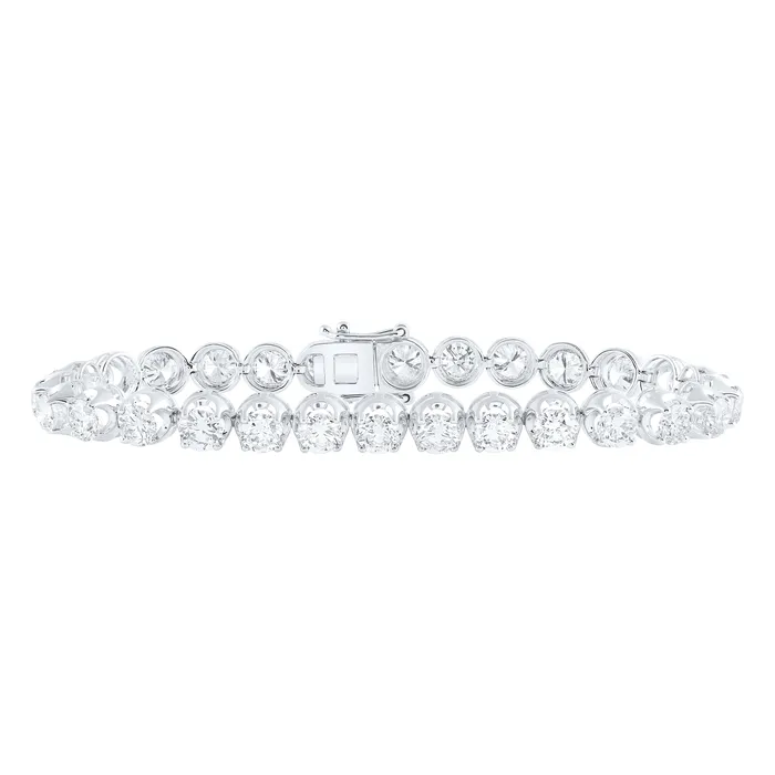 Bracelets 14Kt White Gold 11 13CtwDia Nk Fashion Tennis Bracelet7 Inch 1278 grams GND Bracelets 14Kt White Gold 11 13CtwDia Nk Fashion Tennis Bracelet7 Inch 1278 grams GND