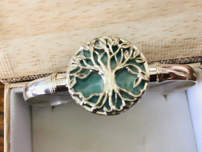 Bracelets Johnny jeweler stcroix Sterling silver Larimar tree of life bracelet Bracelets Johnny jeweler stcroix Sterling silver Larimar tree of life bracelet