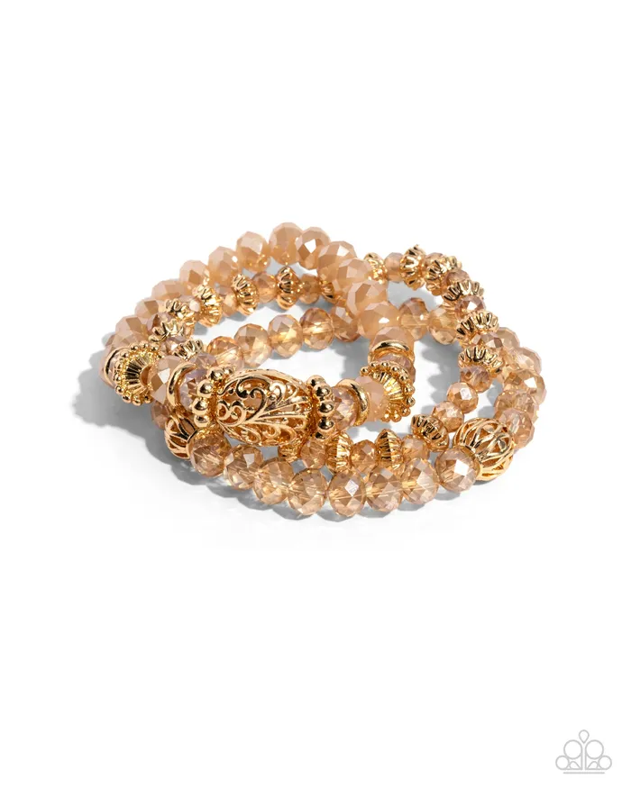 Bracelets Malibu Maiden Gold Bead Stretchy Bracelet Set Paparazzi Paparazzi Accessories Bracelets Malibu Maiden Gold Bead Stretchy Bracelet Set Paparazzi Paparazzi Accessories
