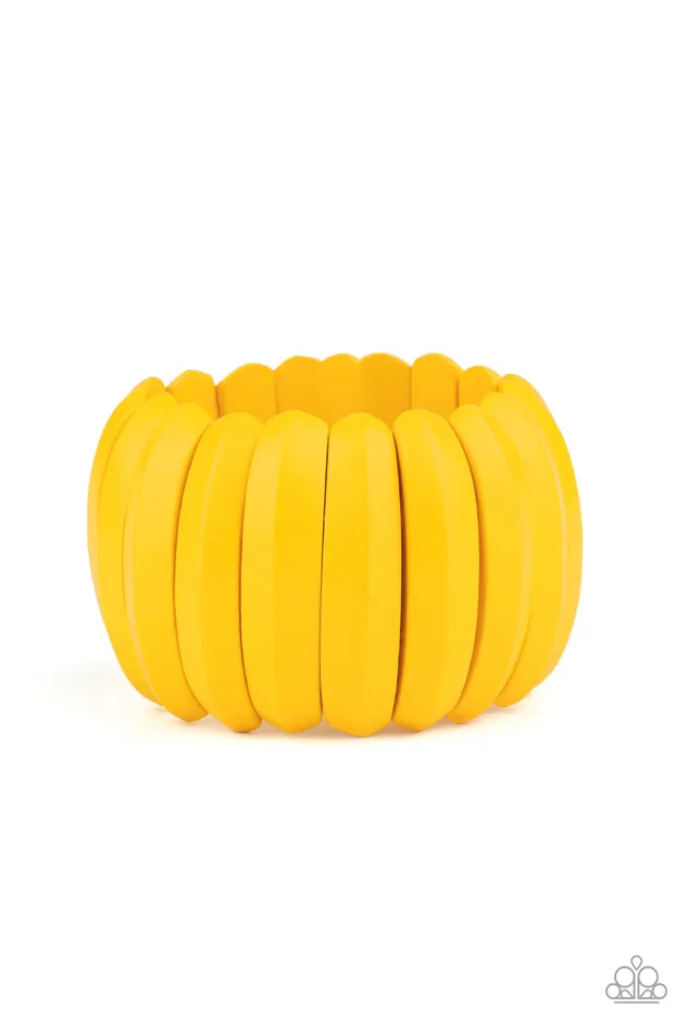 Bracelets Paparazzi Accessories Colorfully Congo Paparazzi Yellow Wooden Stretchy Bracelet Bracelets Paparazzi Accessories Colorfully Congo Paparazzi Yellow Wooden Stretchy Bracelet