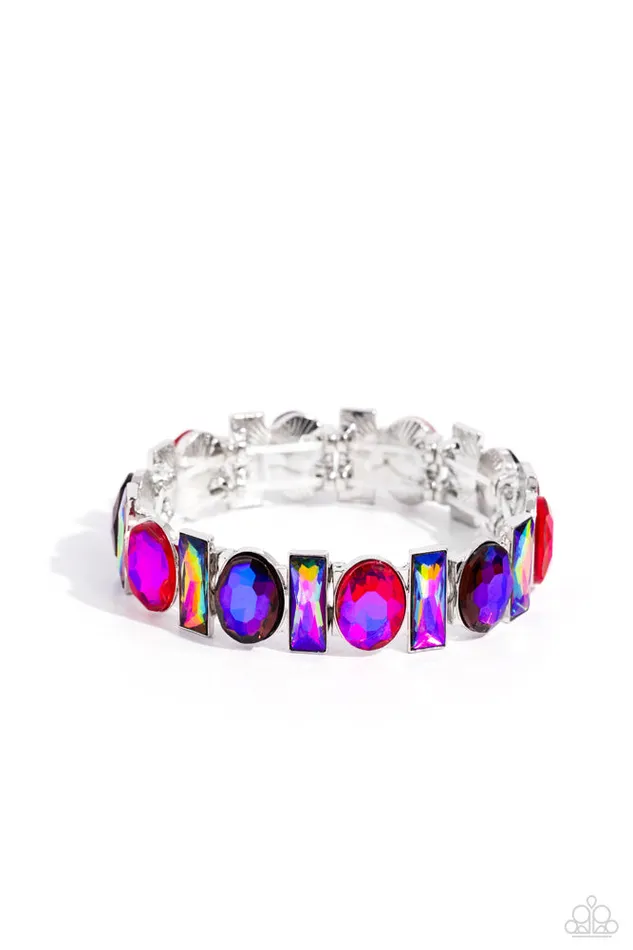 Bracelets Paparazzi Accessories Complimentary Couture Pink Oil Spill Gem Silver Bring Back Stretchy Bracelet Exclusive Paparazzi Bracelets Paparazzi Accessories Complimentary Couture Pink Oil Spill Gem Silver Bring Back Stretchy Bracelet Exclusive Paparazzi