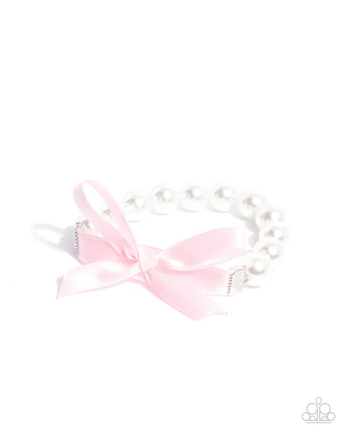 Bracelets Paparazzi Accessories Serene Substance Pink Ribbon White Pearl Stretchy Bracelet Paparazzi Bracelets Paparazzi Accessories Serene Substance Pink Ribbon White Pearl Stretchy Bracelet Paparazzi