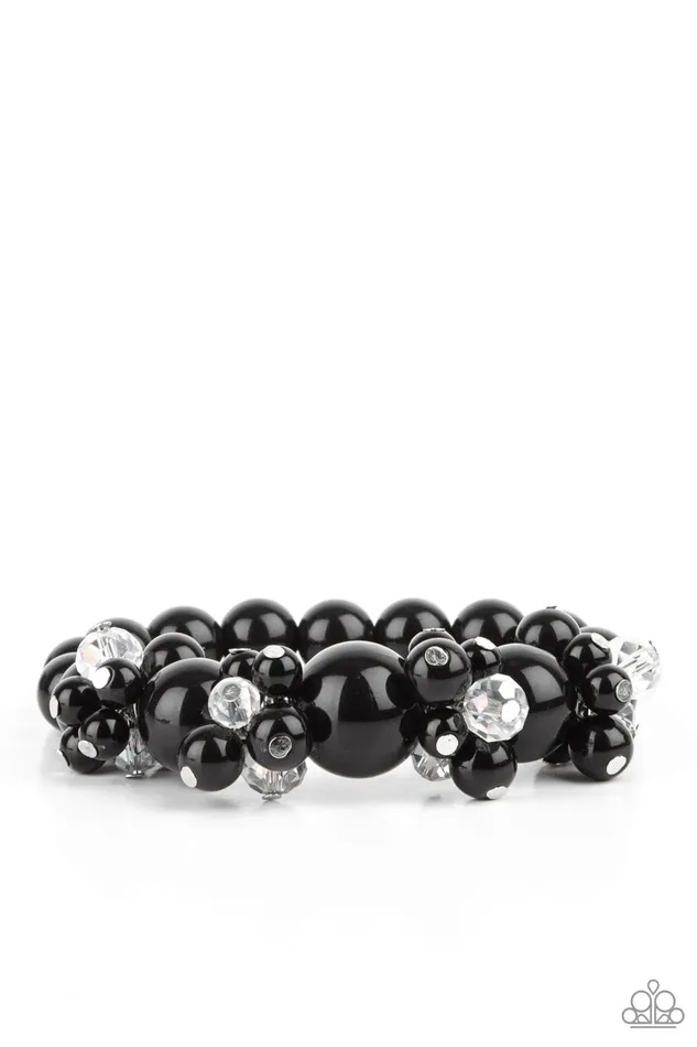 Bracelets Paparazzi Accessories Upcycled Upscale Black White Crystal Bead Bracelet Paparazzi Bracelets Paparazzi Accessories Upcycled Upscale Black White Crystal Bead Bracelet Paparazzi