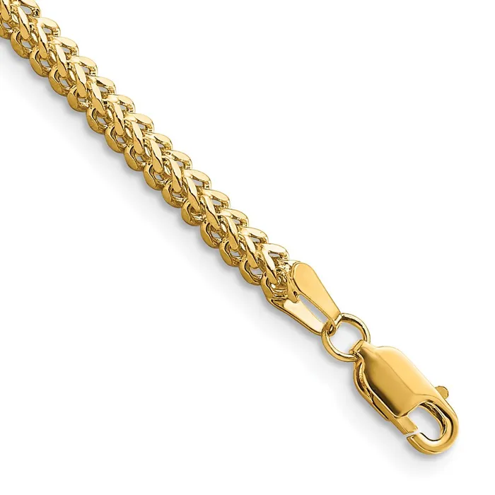Bracelets Qgold 10k Yellow Gold 23 mm Franco Bracelet 586 grams