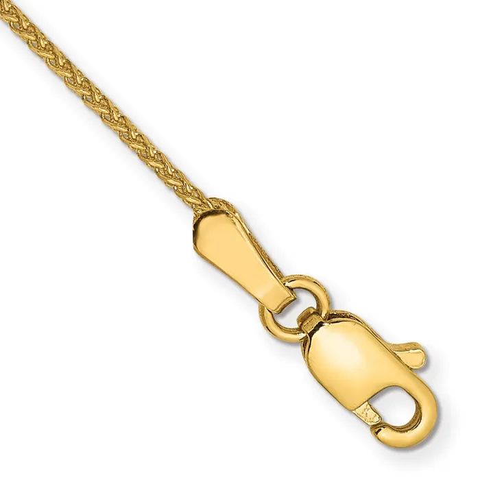 Bracelets Qgold 14k 105mm Solid Diamondcut Spiga Chain Bracelet 127 grams Bracelets Qgold 14k 105mm Solid Diamondcut Spiga Chain Bracelet 127 grams