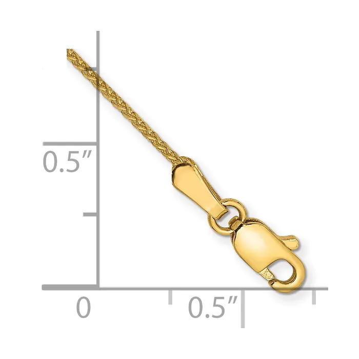 Bracelets Qgold 14k 105mm Solid Diamondcut Spiga Chain Bracelet 127 grams Bracelets Qgold 14k 105mm Solid Diamondcut Spiga Chain Bracelet 127 grams