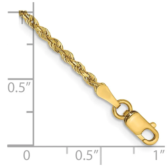 Bracelets Qgold 14k 200mm Diamondcut Quadruple Rope Chain Bracelet 294 grams Bracelets Qgold 14k 200mm Diamondcut Quadruple Rope Chain Bracelet 294 grams
