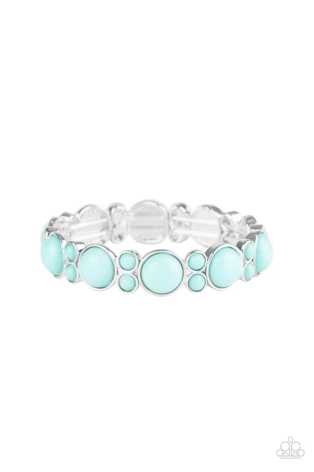 Bubbly Belle Paparazzi Blue Bead Silver Frame Stretchy Bracelet Paparazzi Accessories Bracelets Bubbly Belle Paparazzi Blue Bead Silver Frame Stretchy Bracelet Paparazzi Accessories Bracelets