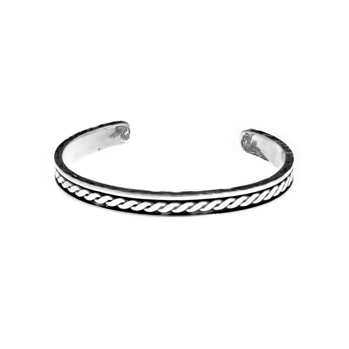 Clint Orms Engravers Silversmiths Bracelets Bracelet 1427 Sterling Rope Inlay