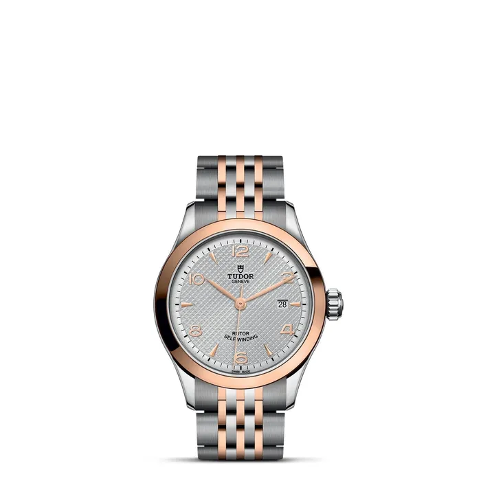 Earrings TUDOR 1926 28mm Steel Rose Gold Gray Dial Watch M913510001 Tudor