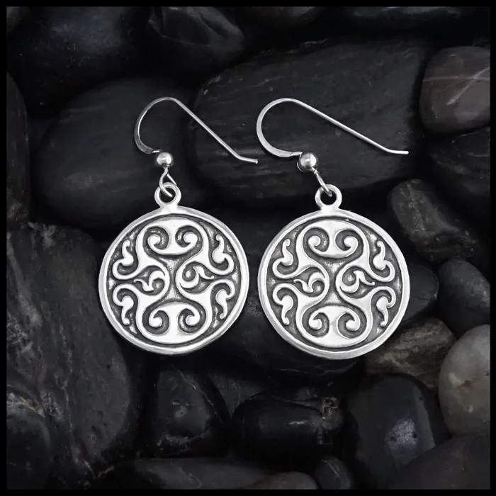 Earrings Walker Metalsmiths Celtic Spiral Heart Earrings